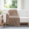 vidaXL Koce narzutowe 6 pcs Camel 150 x 130 cm Polar