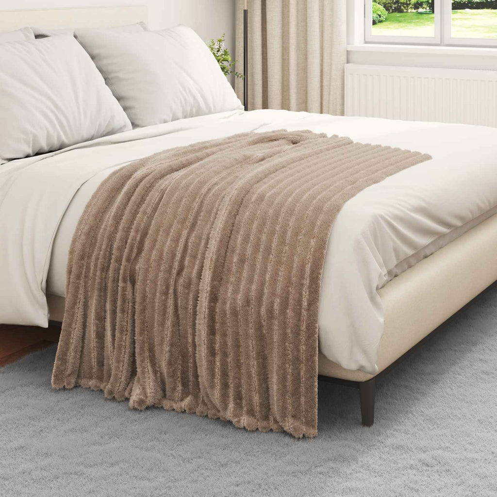 vidaXL Koce narzutowe 6 pcs Camel 150 x 130 cm Polar