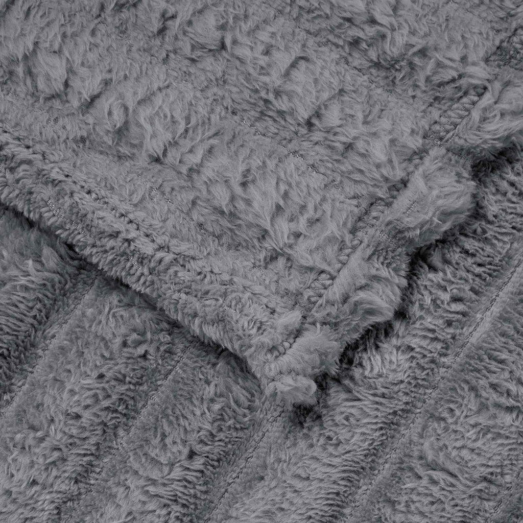vidaXL Koce narzutowe 6 pcs Ciemnoszary 240 x 220 cm Polar