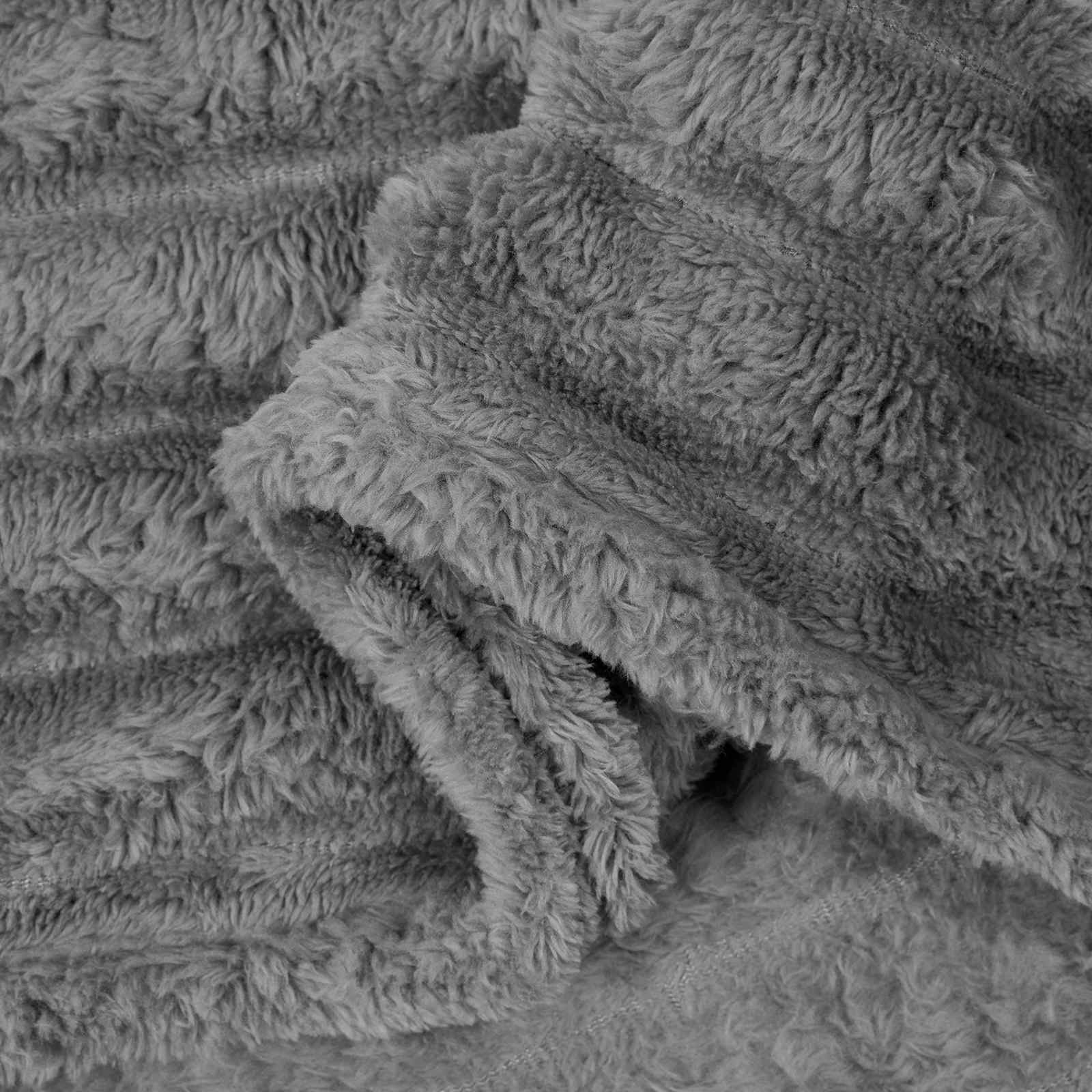 vidaXL Koce narzutowe 6 pcs Ciemnoszary 240 x 220 cm Polar