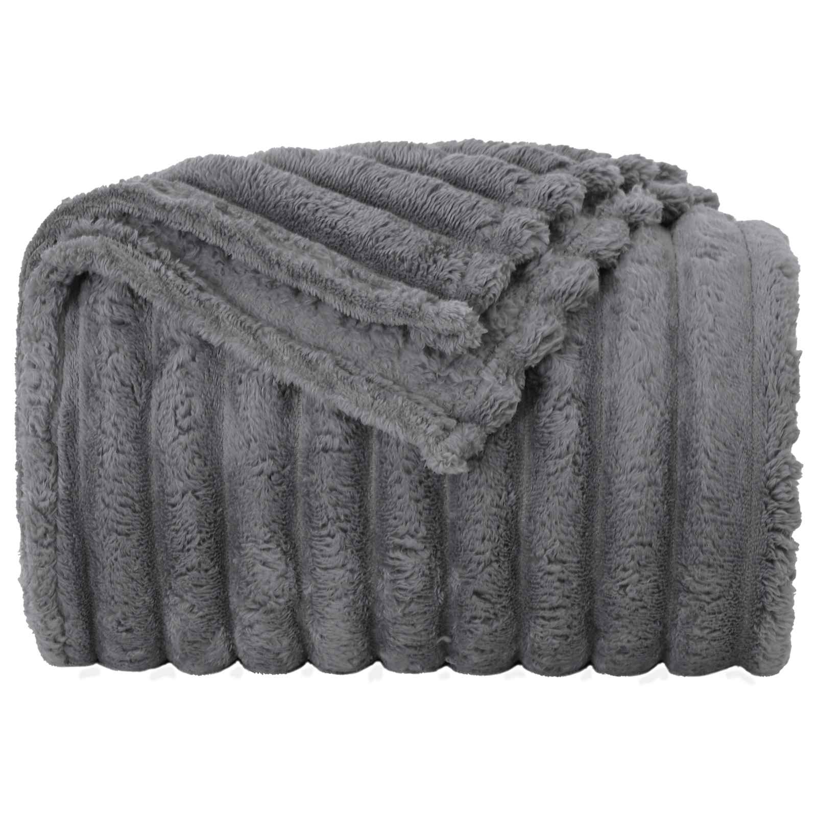 vidaXL Koce narzutowe 6 pcs Ciemnoszary 240 x 220 cm Polar