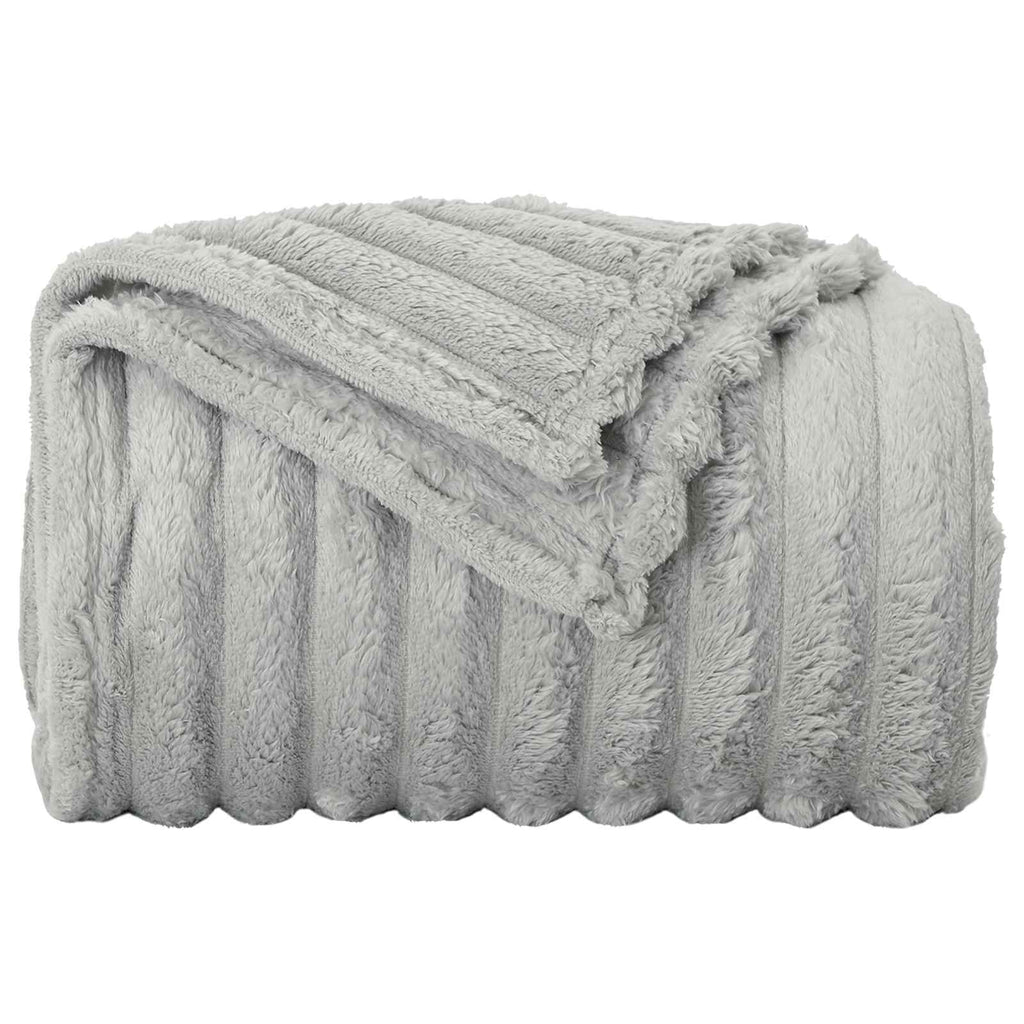 vidaXL Koce narzutowe 6 pcs Szary 240 x 220 cm Polar