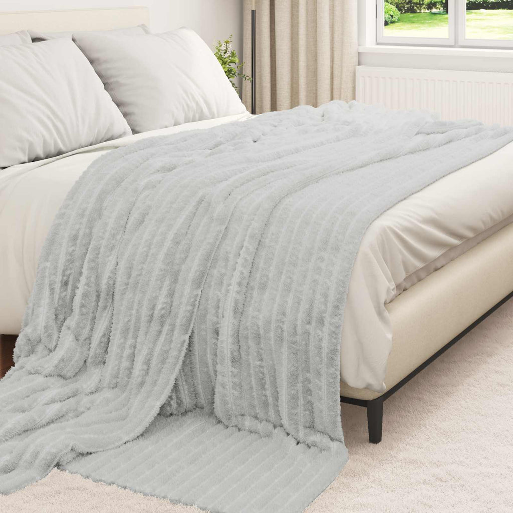 vidaXL Koce narzutowe 6 pcs Szary 270 x 240 cm Polar