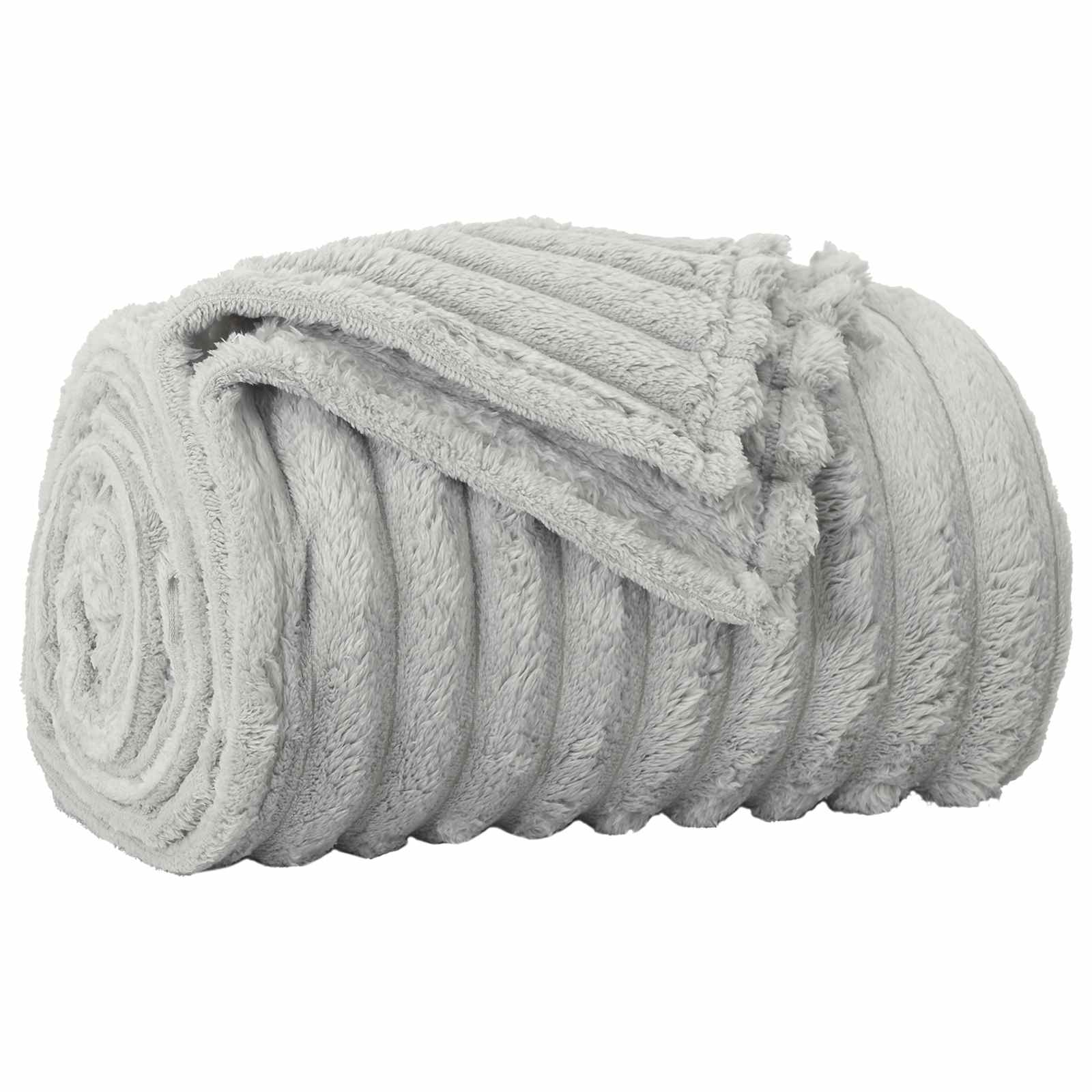 vidaXL Koce narzutowe 6 pcs Szary 270 x 240 cm Polar