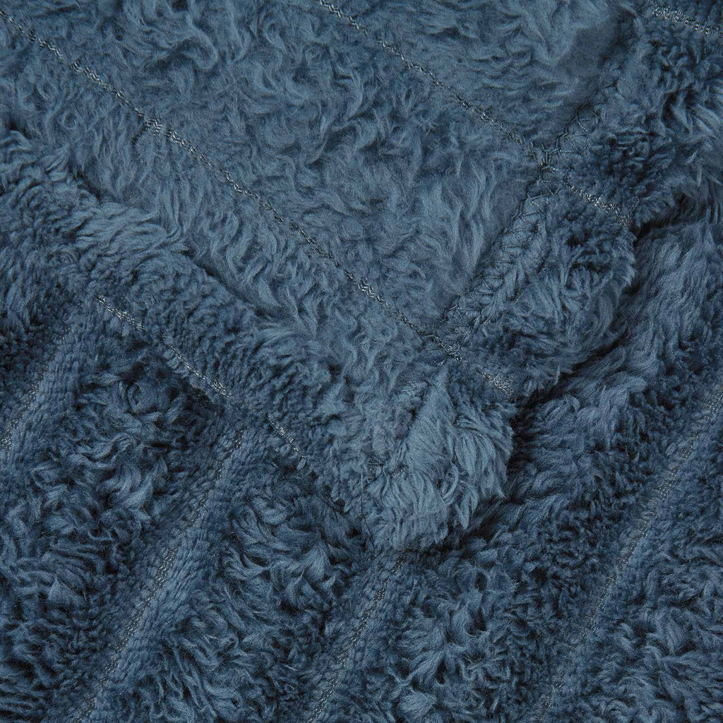vidaXL Koce narzutowe 6 pcs Granatowy 270 x 240 cm Polar
