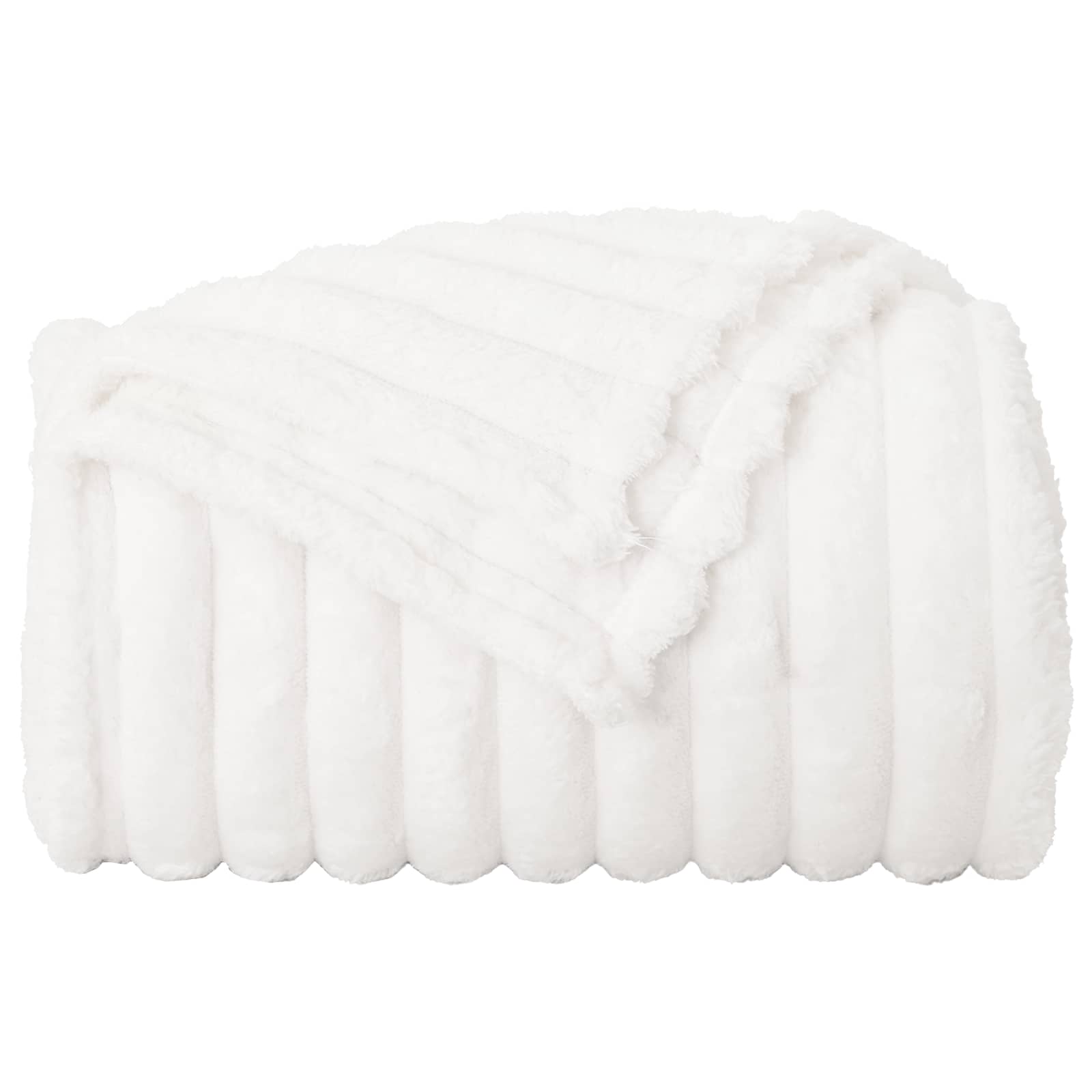 vidaXL Koce narzutowe 6 pcs Biały 240 x 220 cm Polar