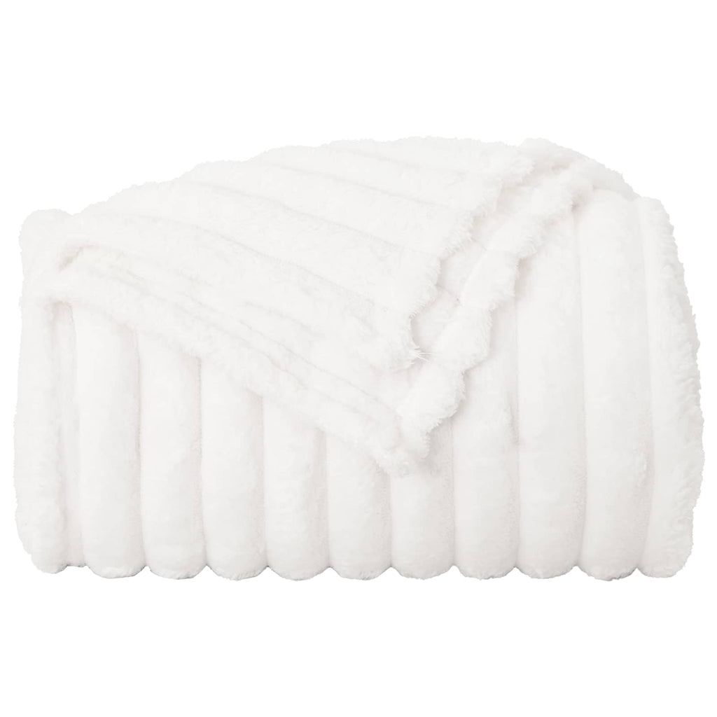 vidaXL Koce narzutowe 6 pcs Biały 270 x 240 cm Polar