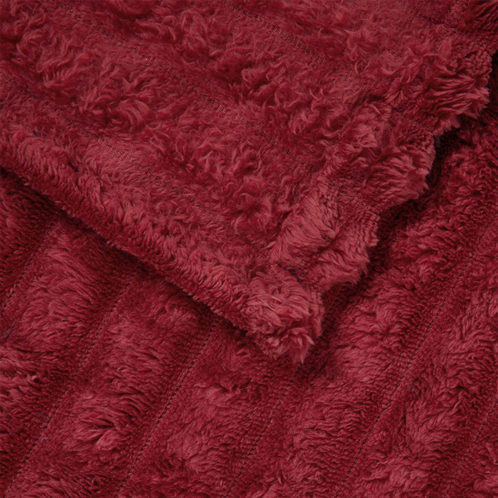 vidaXL Koce narzutowe 6 pcs Bordeaux Czerwony 240 x 220 cm Polar