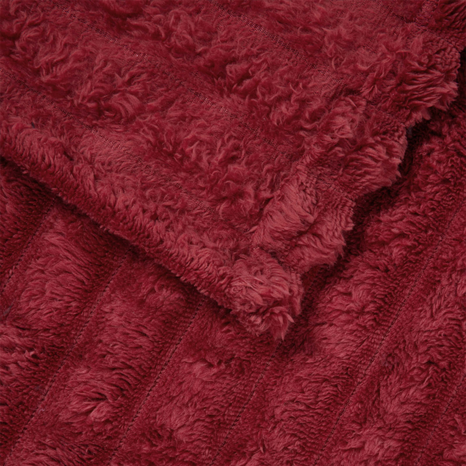 vidaXL Koce narzutowe 6 pcs Bordeaux Czerwony 270 x 240 cm Polar