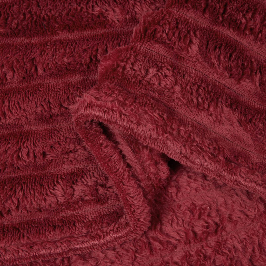 vidaXL Koce narzutowe 6 pcs Bordeaux Czerwony 270 x 240 cm Polar
