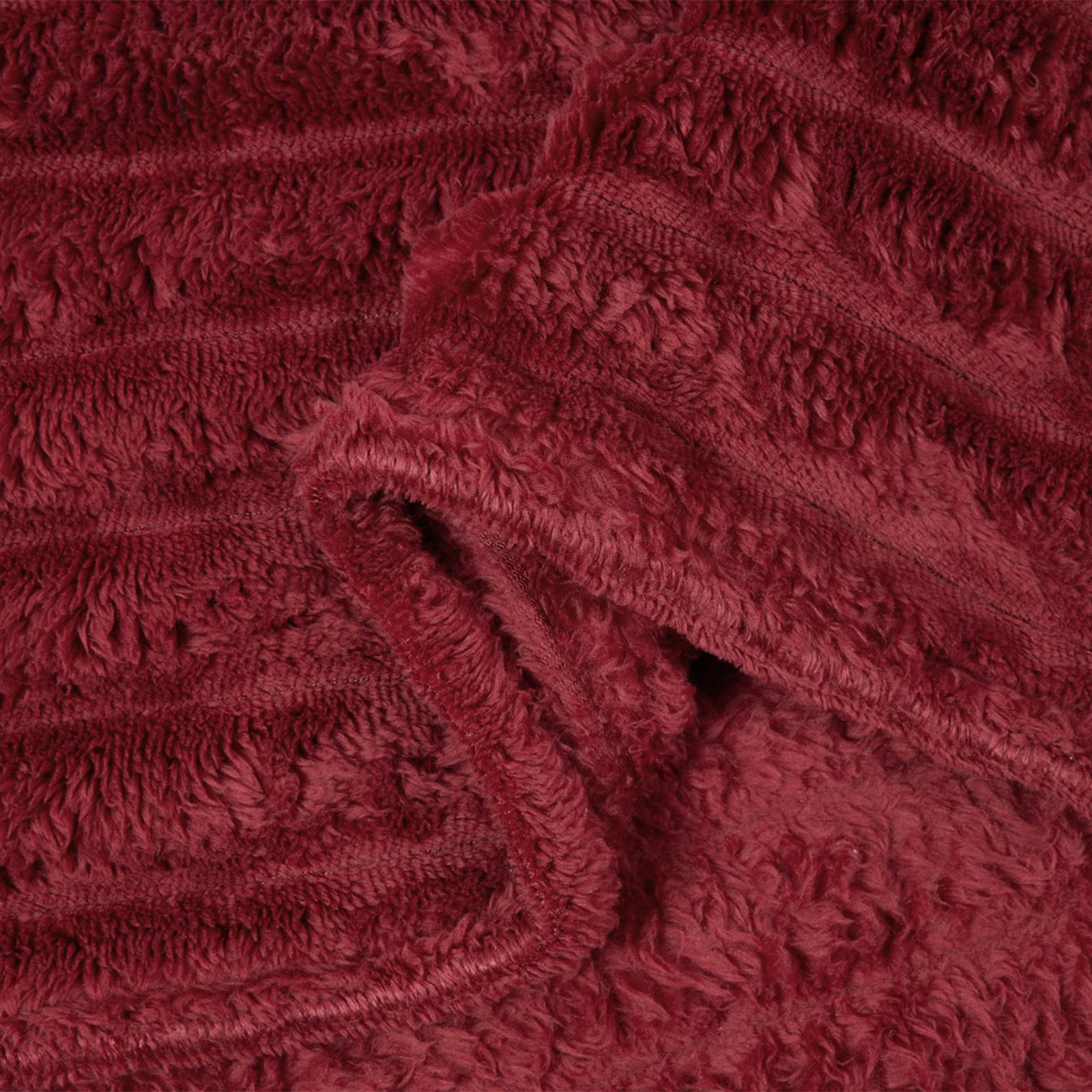 vidaXL Koce narzutowe 6 pcs Bordeaux Czerwony 270 x 240 cm Polar