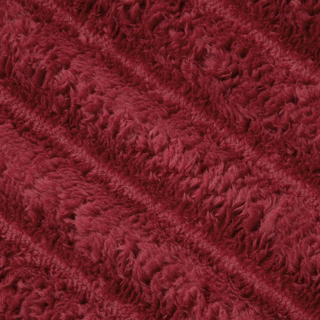 vidaXL Koce narzutowe 6 pcs Bordeaux Czerwony 270 x 240 cm Polar