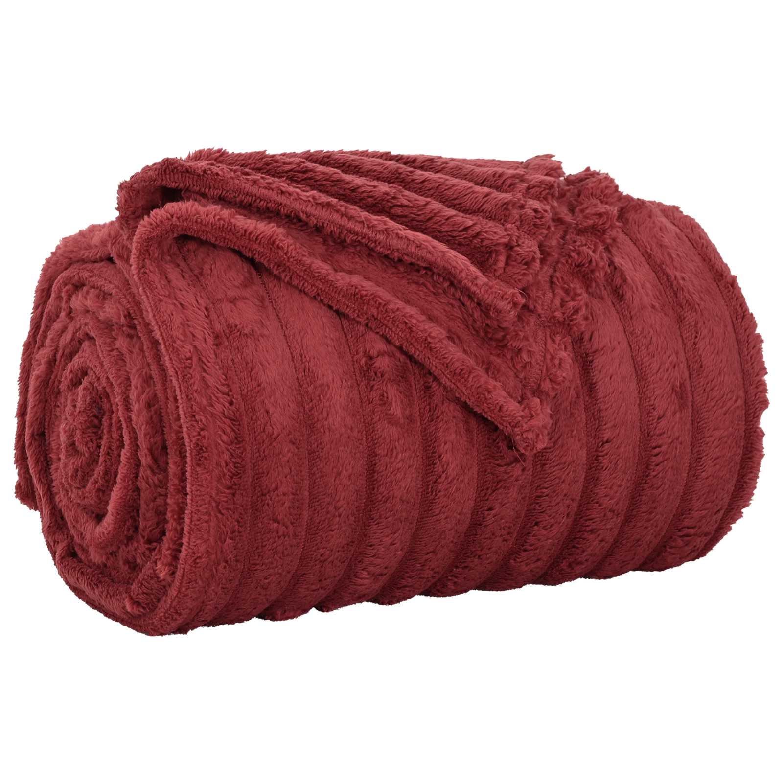 vidaXL Koce narzutowe 6 pcs Bordeaux Czerwony 270 x 240 cm Polar