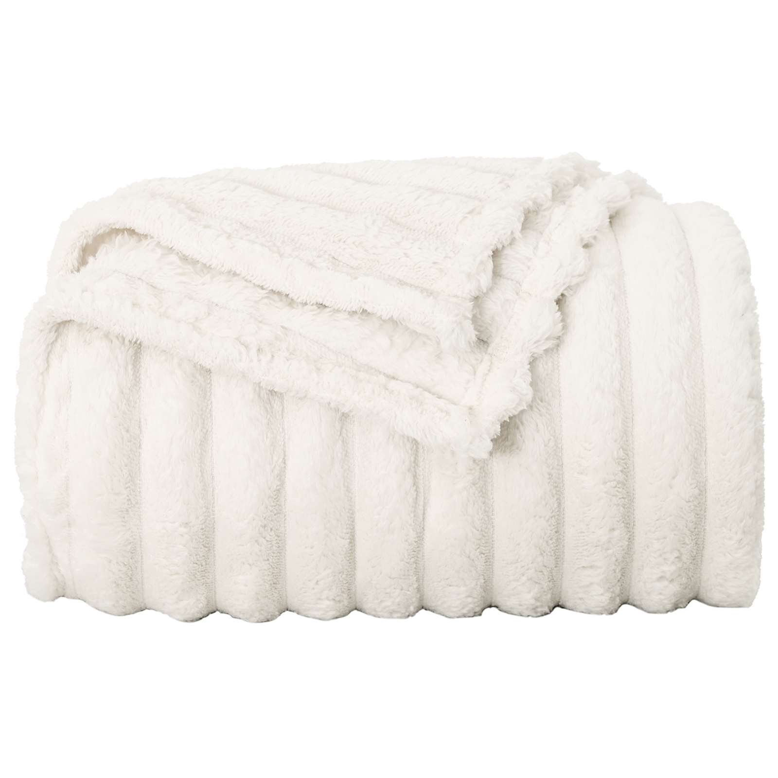 vidaXL Koce narzutowe 6 pcs Kremowy 240 x 220 cm Polar