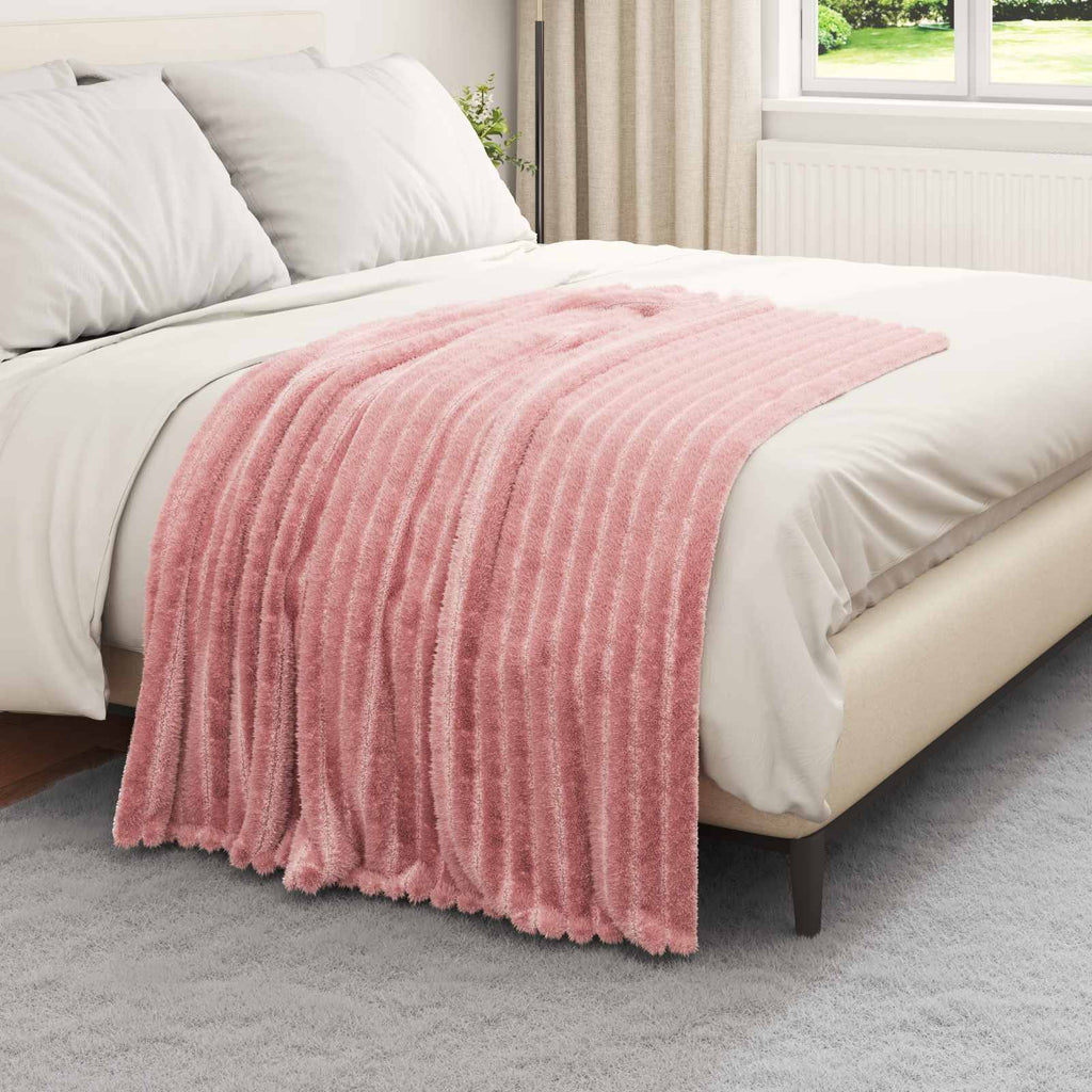 vidaXL Koce narzutowe 6 pcs Różowy 150 x 130 cm Polar