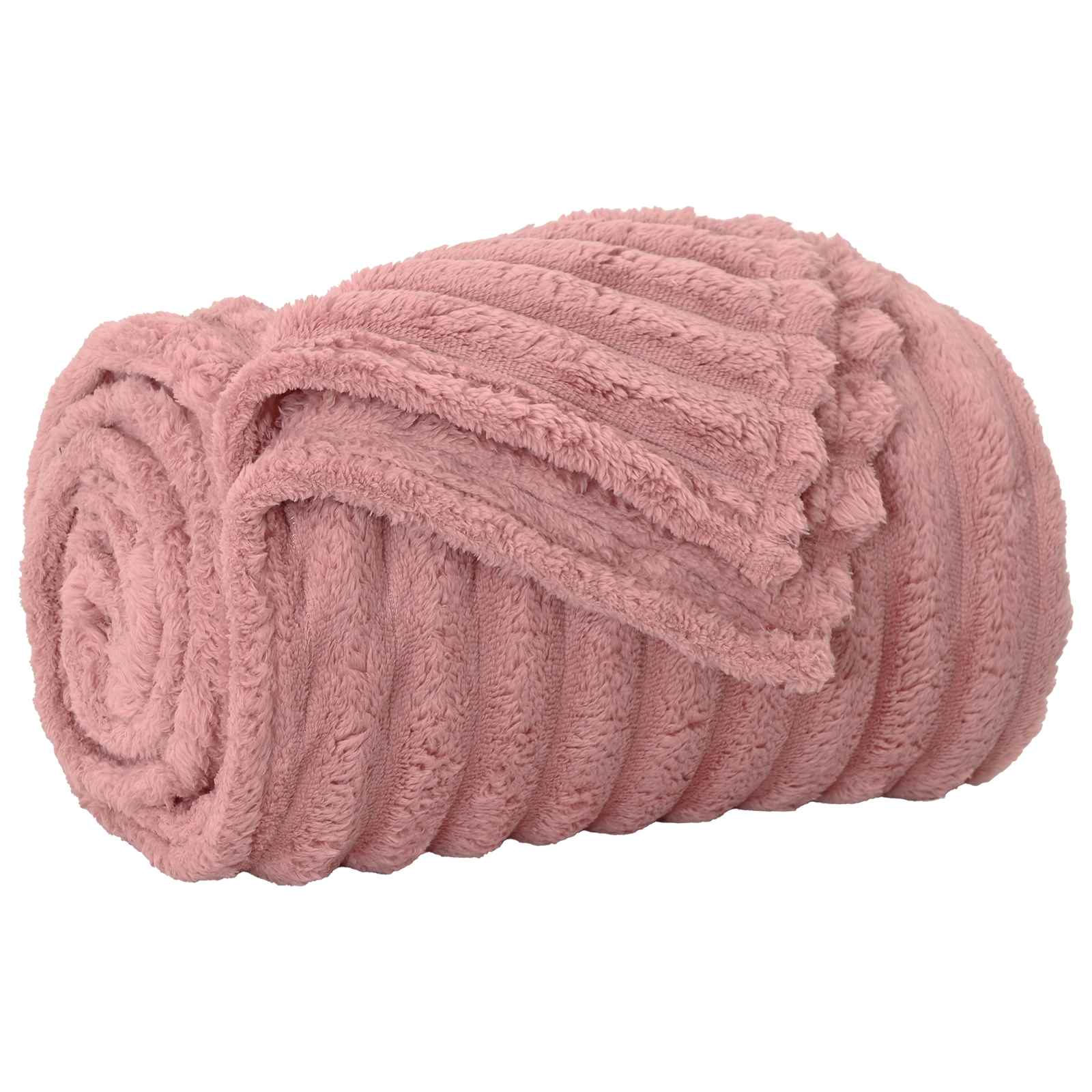 vidaXL Koce narzutowe 6 pcs Różowy 240 x 220 cm Polar