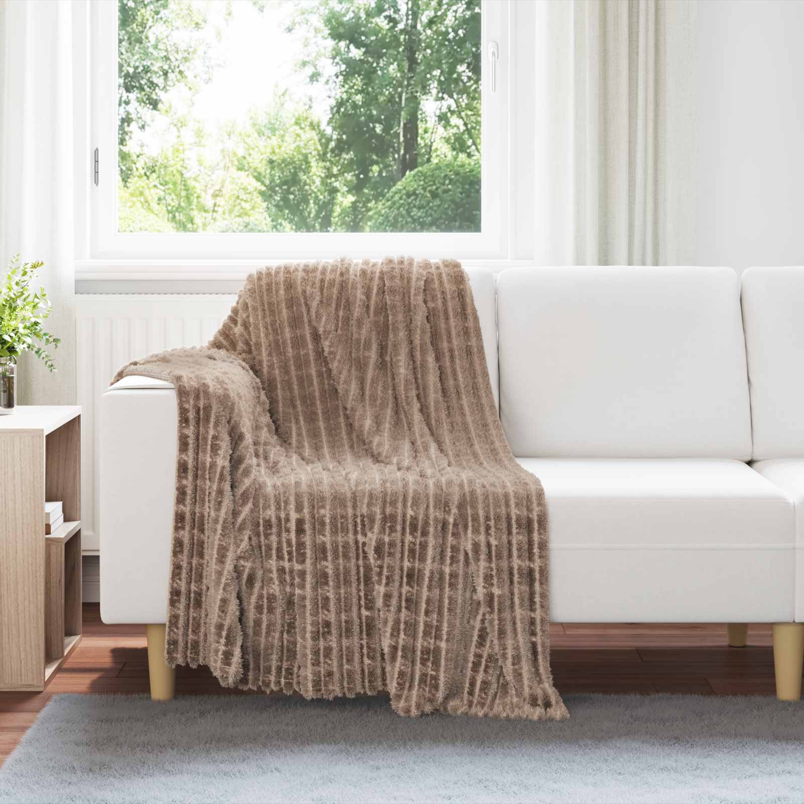 vidaXL Koc Camel 150 x 130 cm Polar