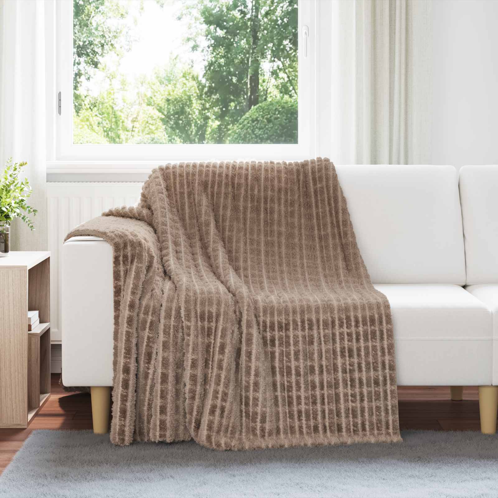 vidaXL Koc Camel 200 x 150 cm Polar