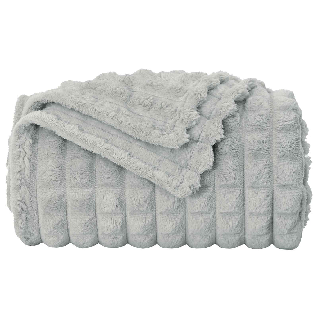 vidaXL Koc Szary 200 x 150 cm Polar