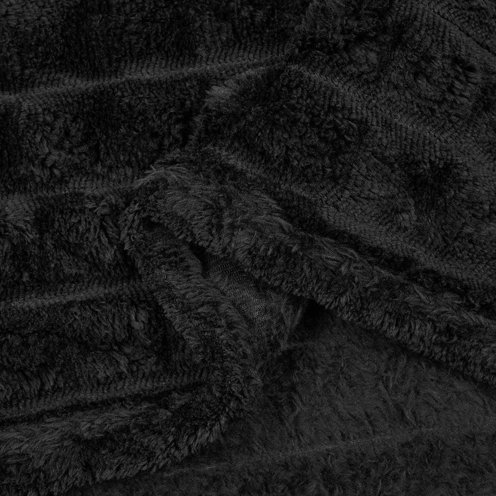 vidaXL Koc Czarny 200 x 150 cm Polar