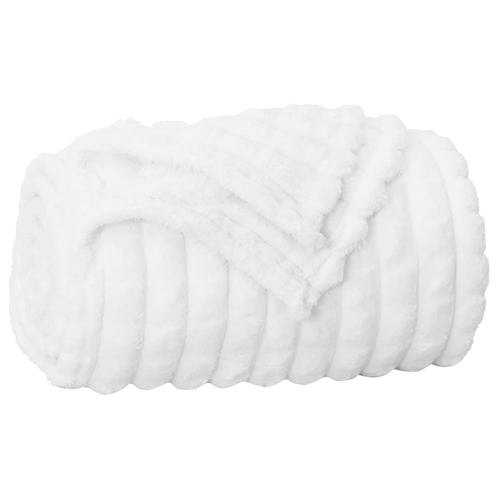 vidaXL Koc Biały 150 x 130 cm Polar