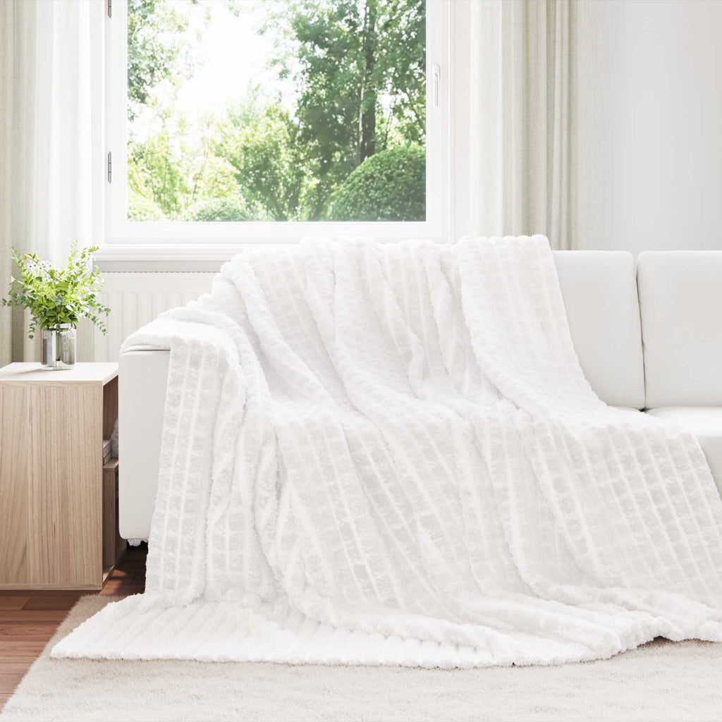 vidaXL Koc Biały 240 x 220 cm Polar