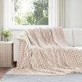 vidaXL Koce narzutowe 6 pcs Beżowy 240 x 220 cm Polar