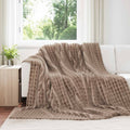 vidaXL Koce narzutowe 6 pcs Camel 240 x 220 cm Polar