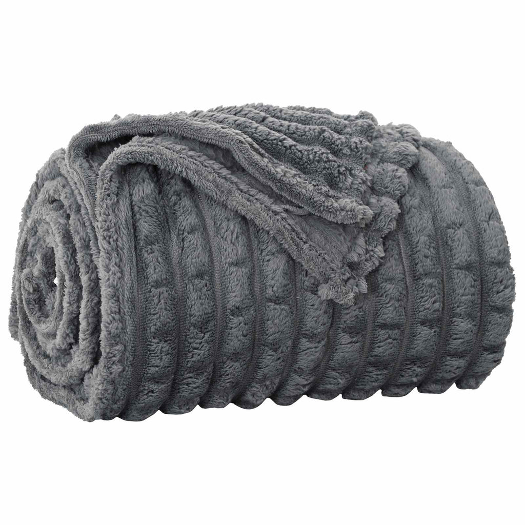 vidaXL Koce narzutowe 6 pcs Ciemnoszary 200 x 150 cm Polar