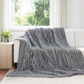 vidaXL Koce narzutowe 6 pcs Ciemnoszary 270 x 240 cm Polar