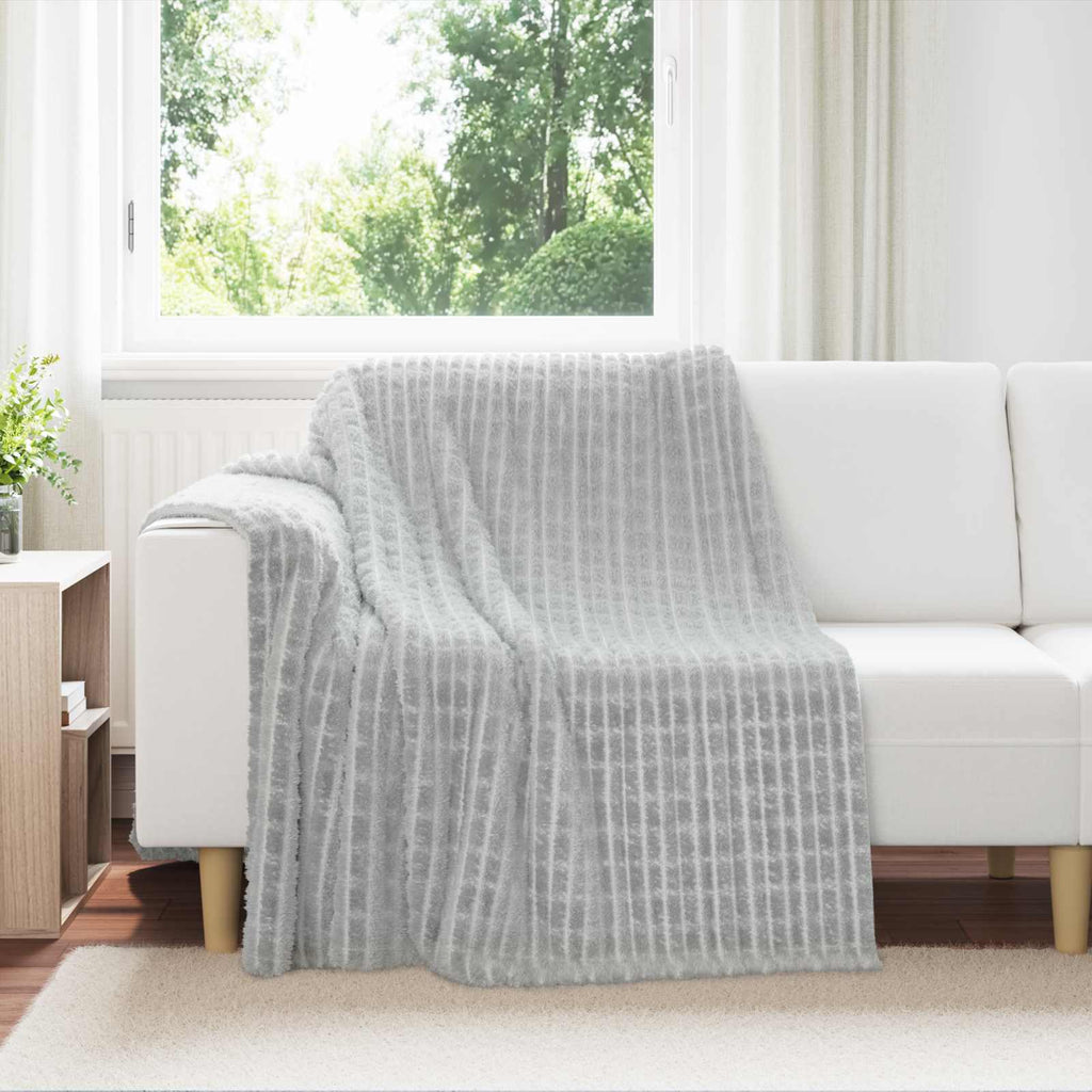 vidaXL Koce narzutowe 6 pcs Szary 200 x 150 cm Polar
