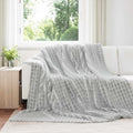 vidaXL Koce narzutowe 6 pcs Szary 240 x 220 cm Polar