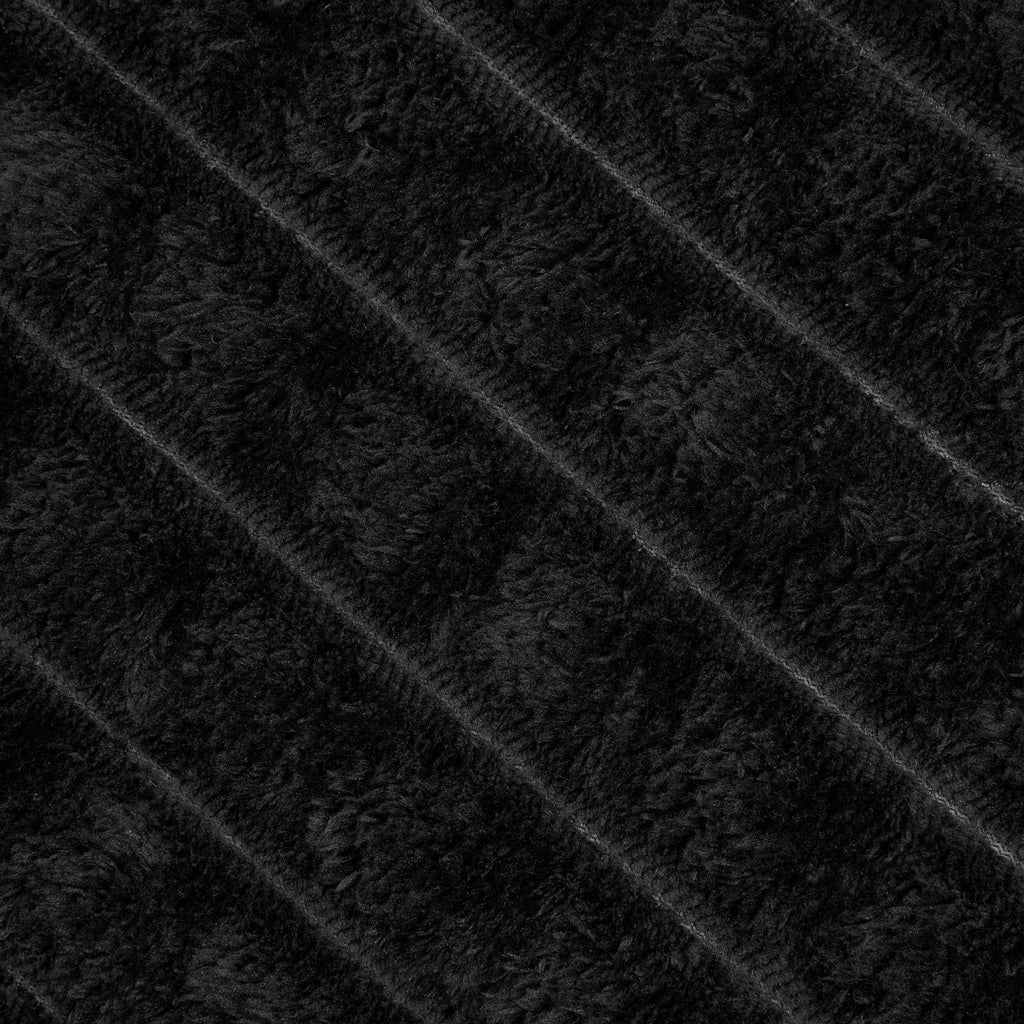 vidaXL Koce narzutowe 6 pcs Czarny 240 x 220 cm Polar