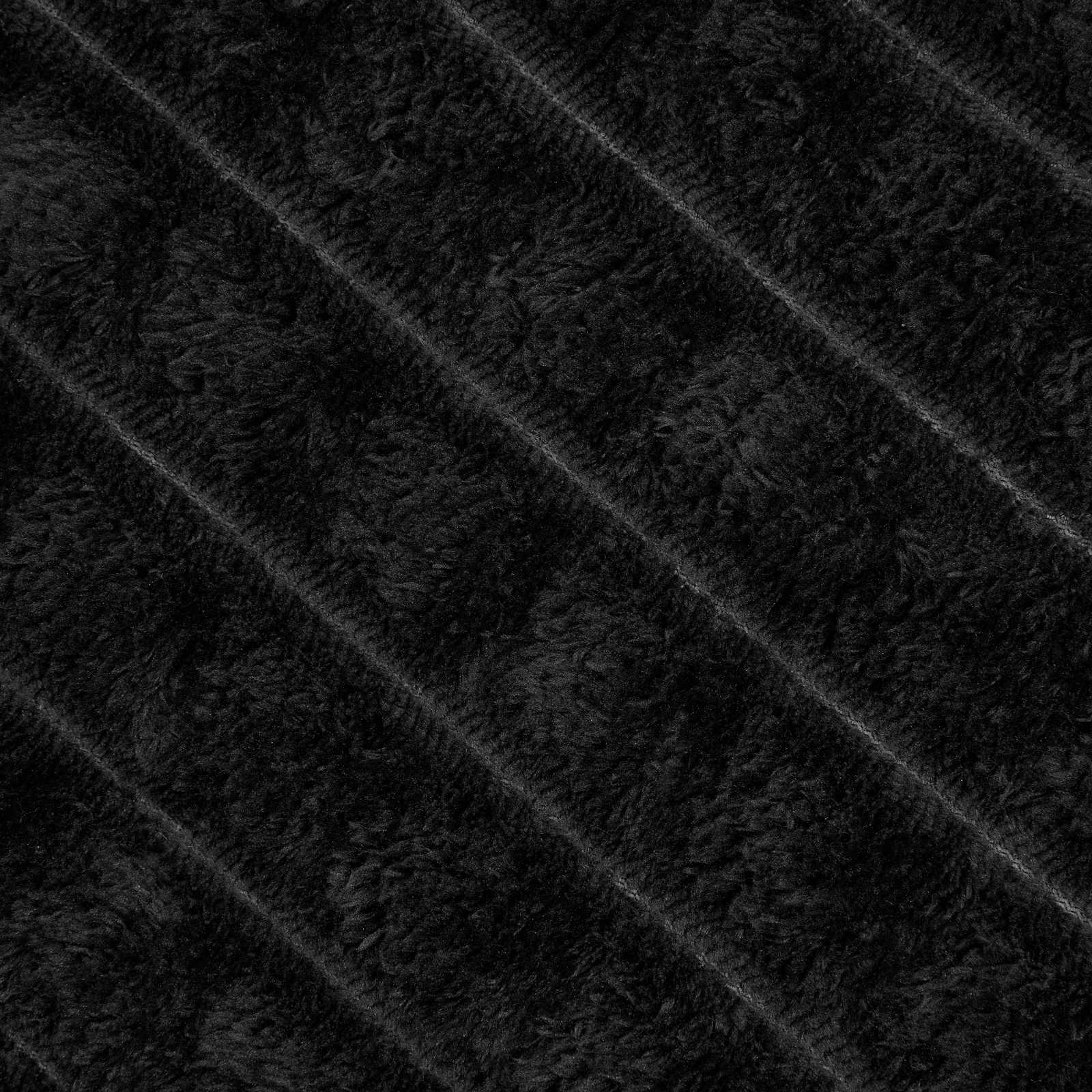 vidaXL Koce narzutowe 6 pcs Czarny 240 x 220 cm Polar