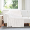 vidaXL Koce narzutowe 6 pcs Biały 200 x 150 cm Polar