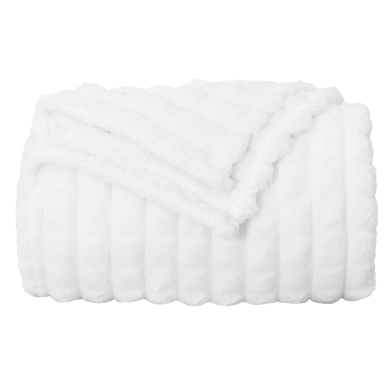 vidaXL Koce narzutowe 6 pcs Biały 200 x 150 cm Polar