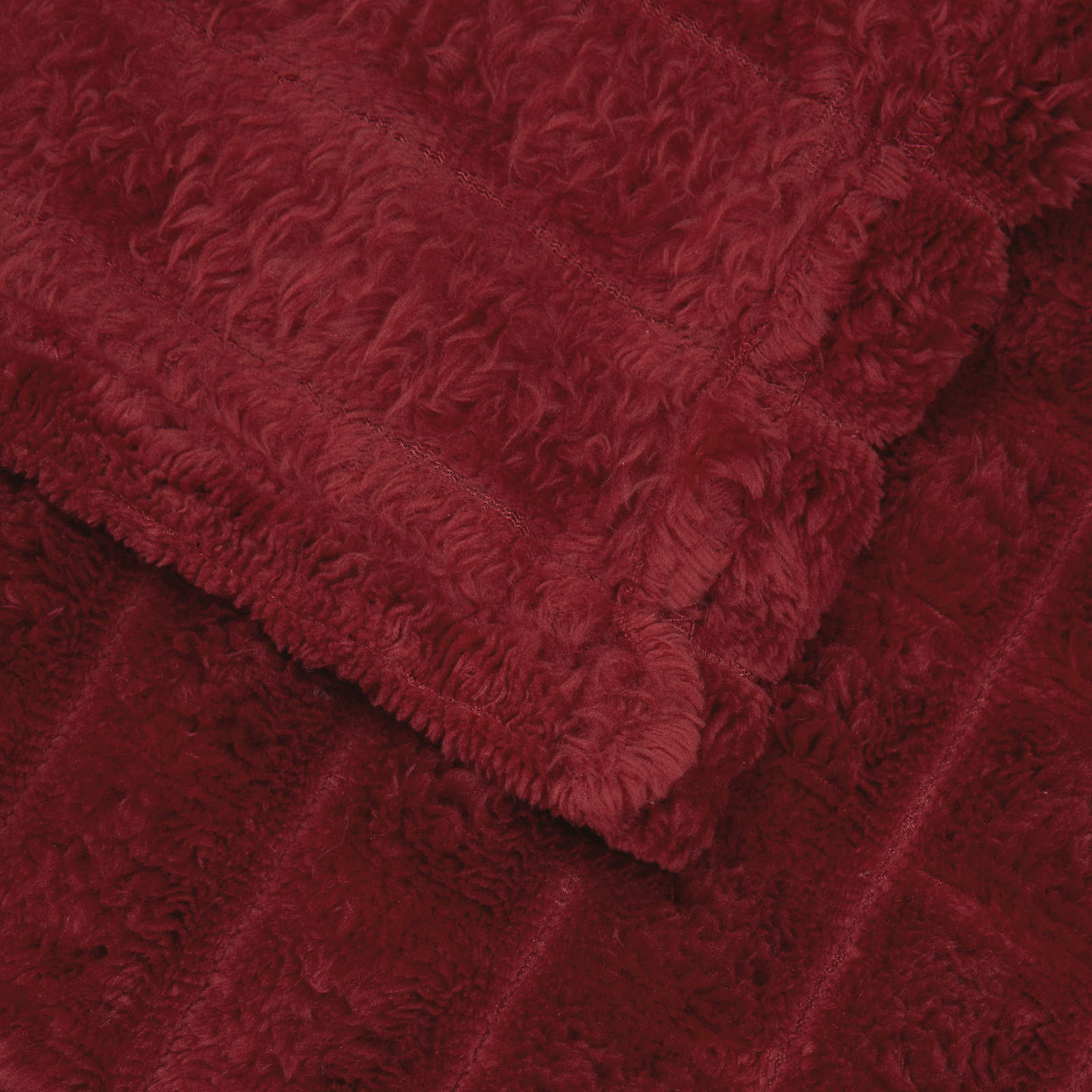 vidaXL Koce narzutowe 6 pcs Bordeaux Czerwony 270 x 240 cm Polar