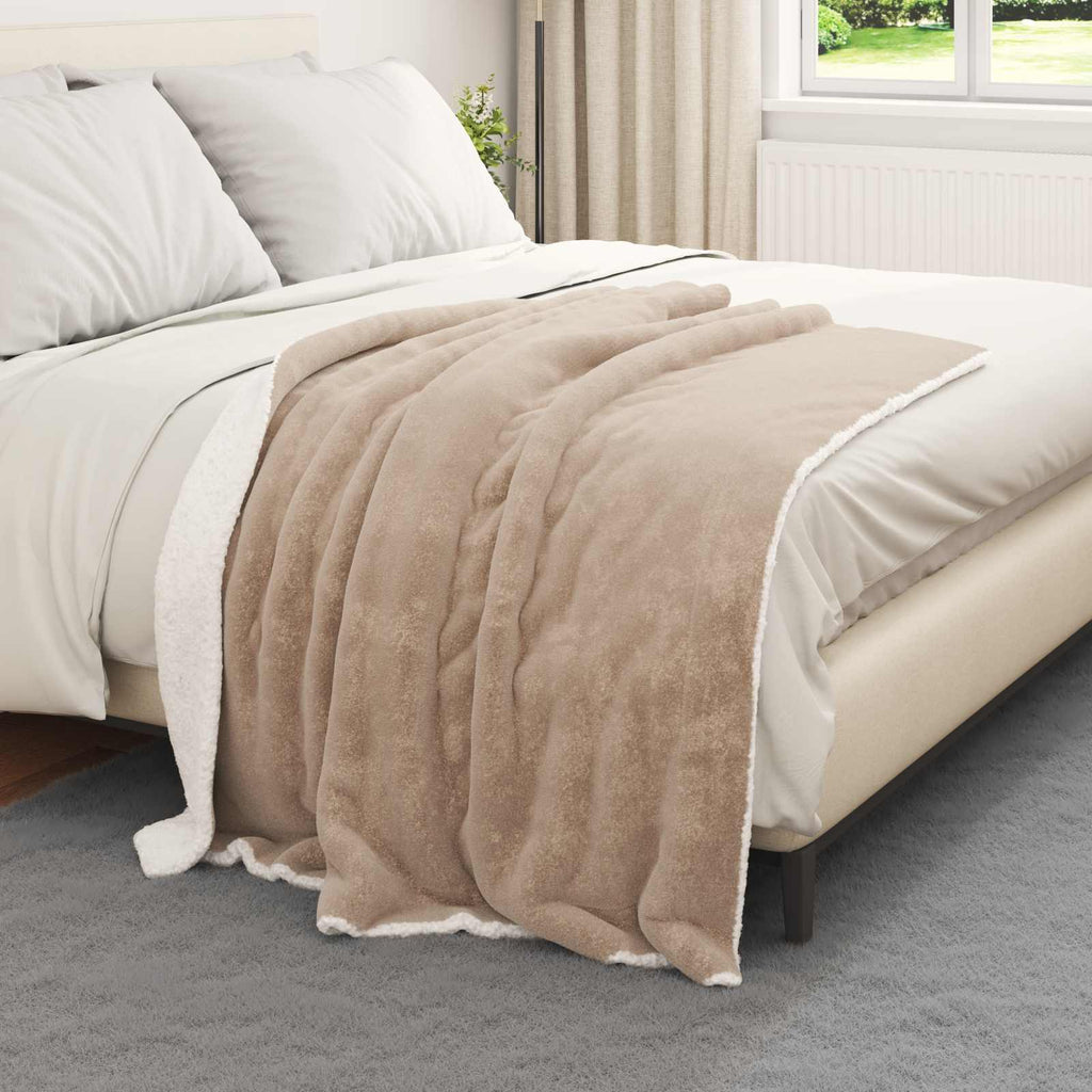 vidaXL Koc Camel 130 x 150 cm Polar