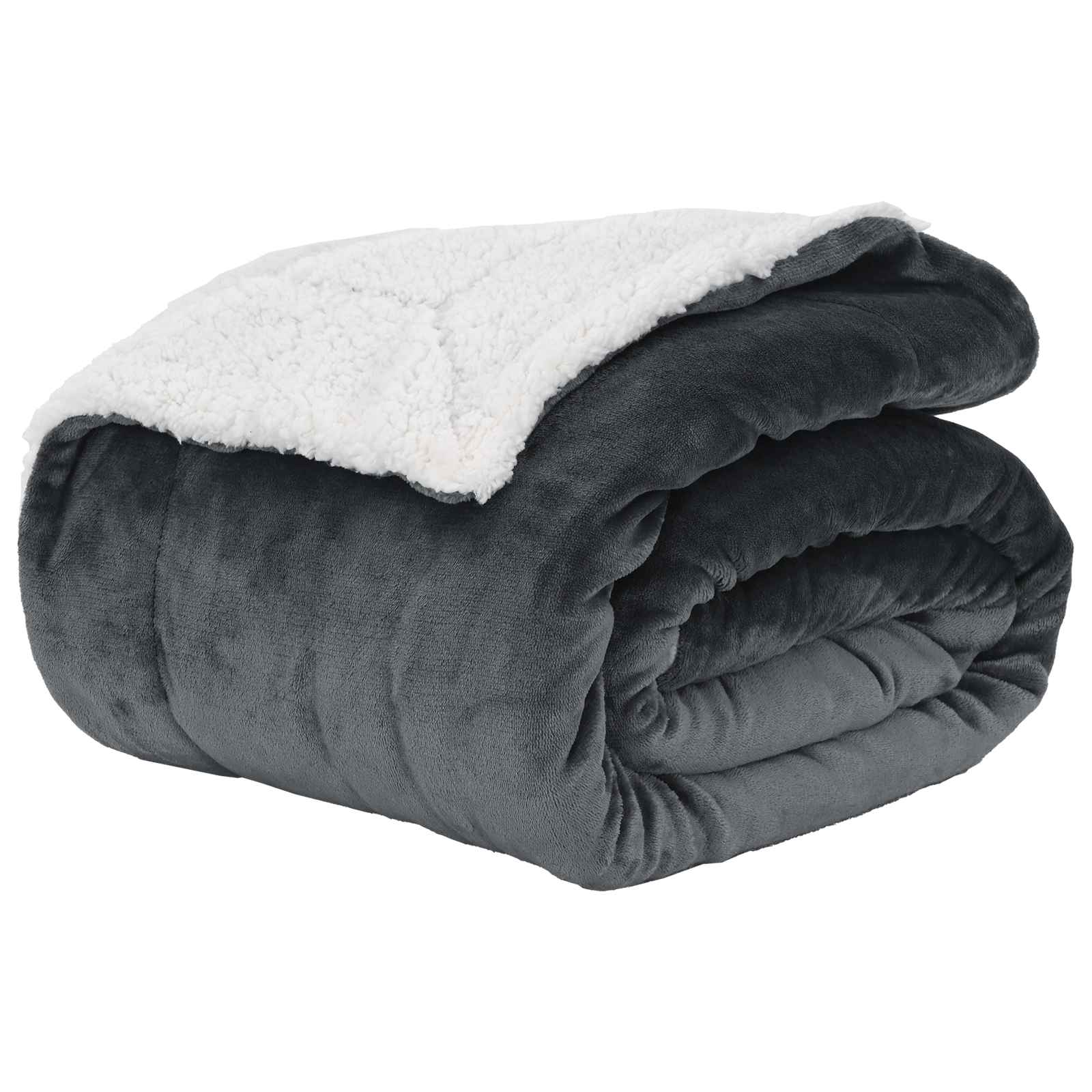 vidaXL Koc Ciemnoszary 150 x 200 cm Polar