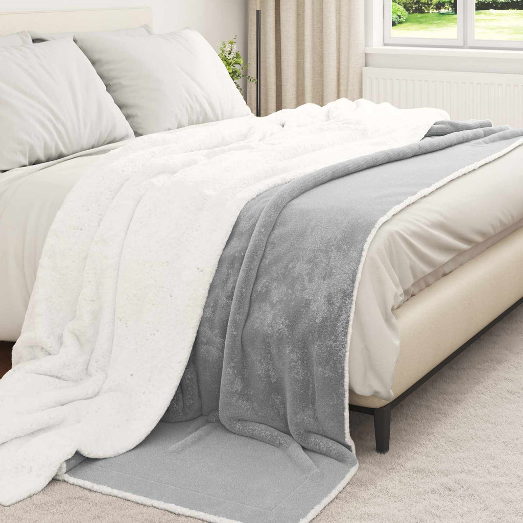 vidaXL Koc Szary 240 x 270 cm Polar
