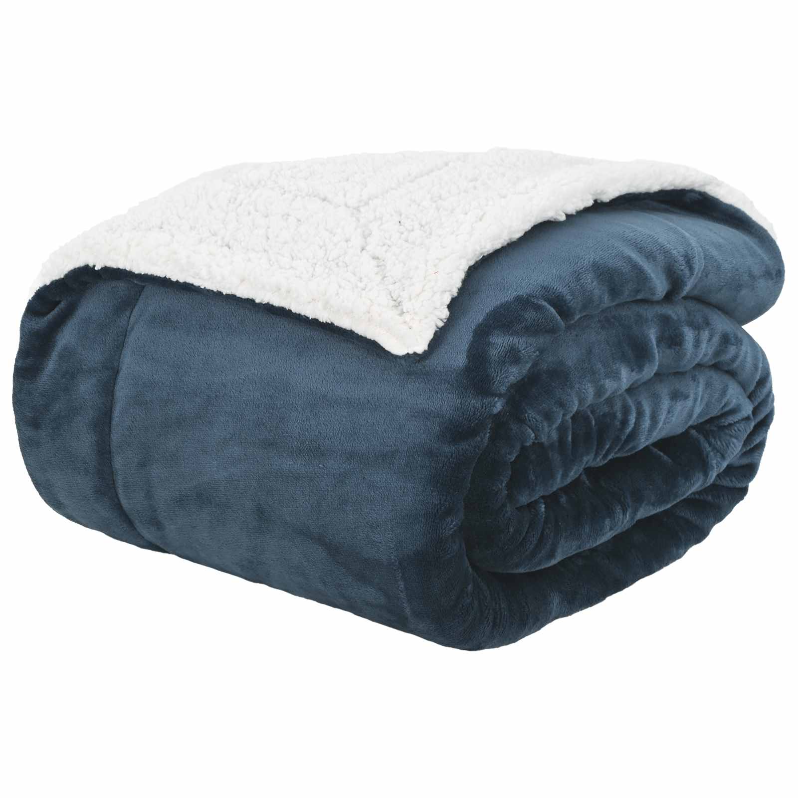vidaXL Koc Granatowy 130 x 150 cm Polar
