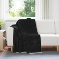 vidaXL Koc Czarny 130 x 150 cm Polar