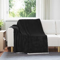 vidaXL Koc Czarny 150 x 200 cm Polar