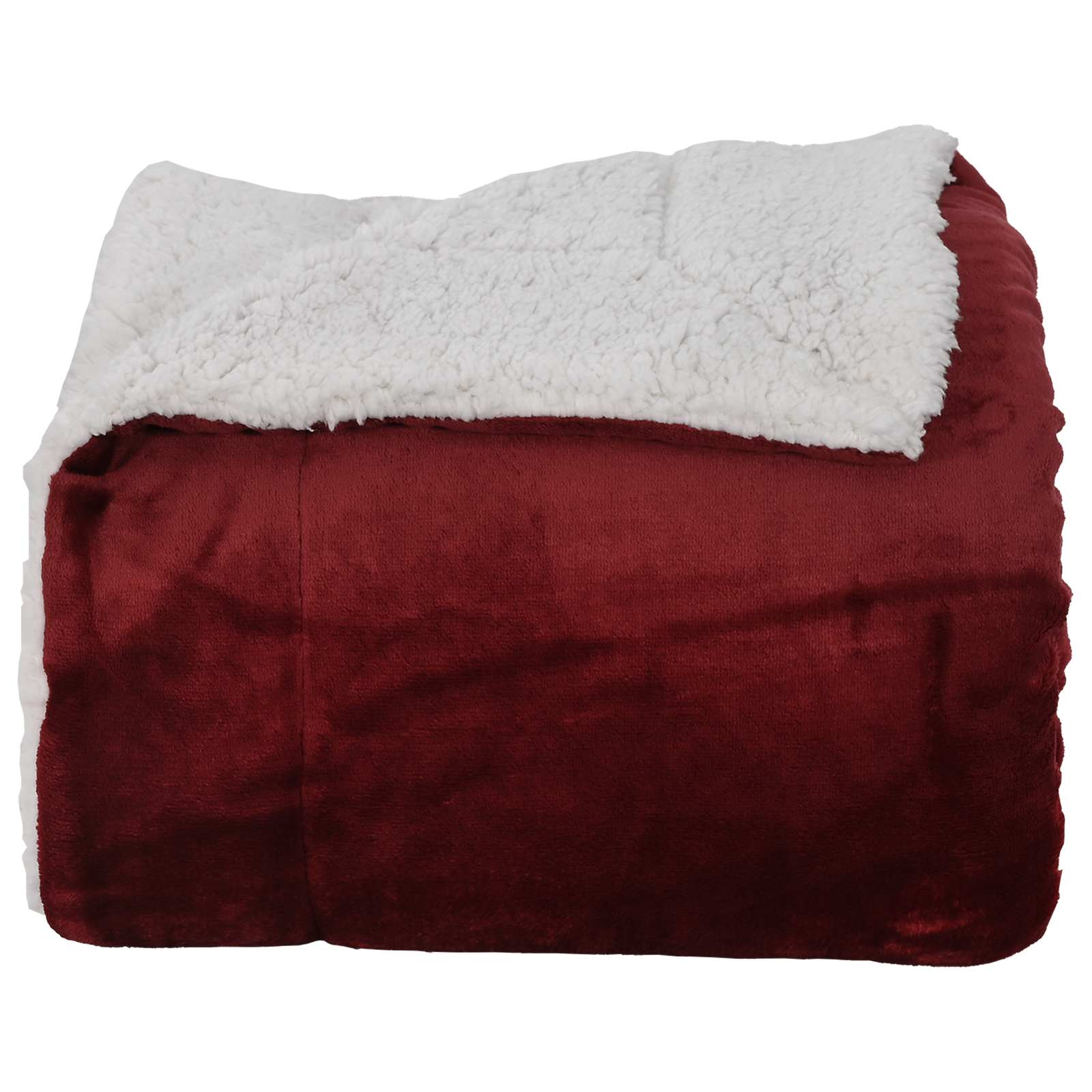 vidaXL Koc Bordeaux Czerwony 150 x 200 cm Polar