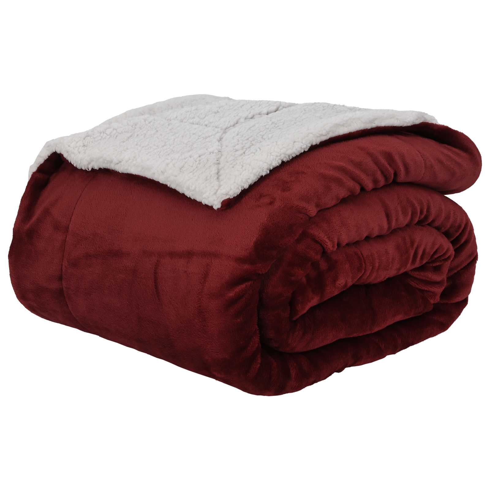 vidaXL Koc Bordeaux Czerwony 220 x 240 cm Polar