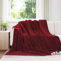vidaXL Koc Bordeaux Czerwony 240 x 270 cm Polar
