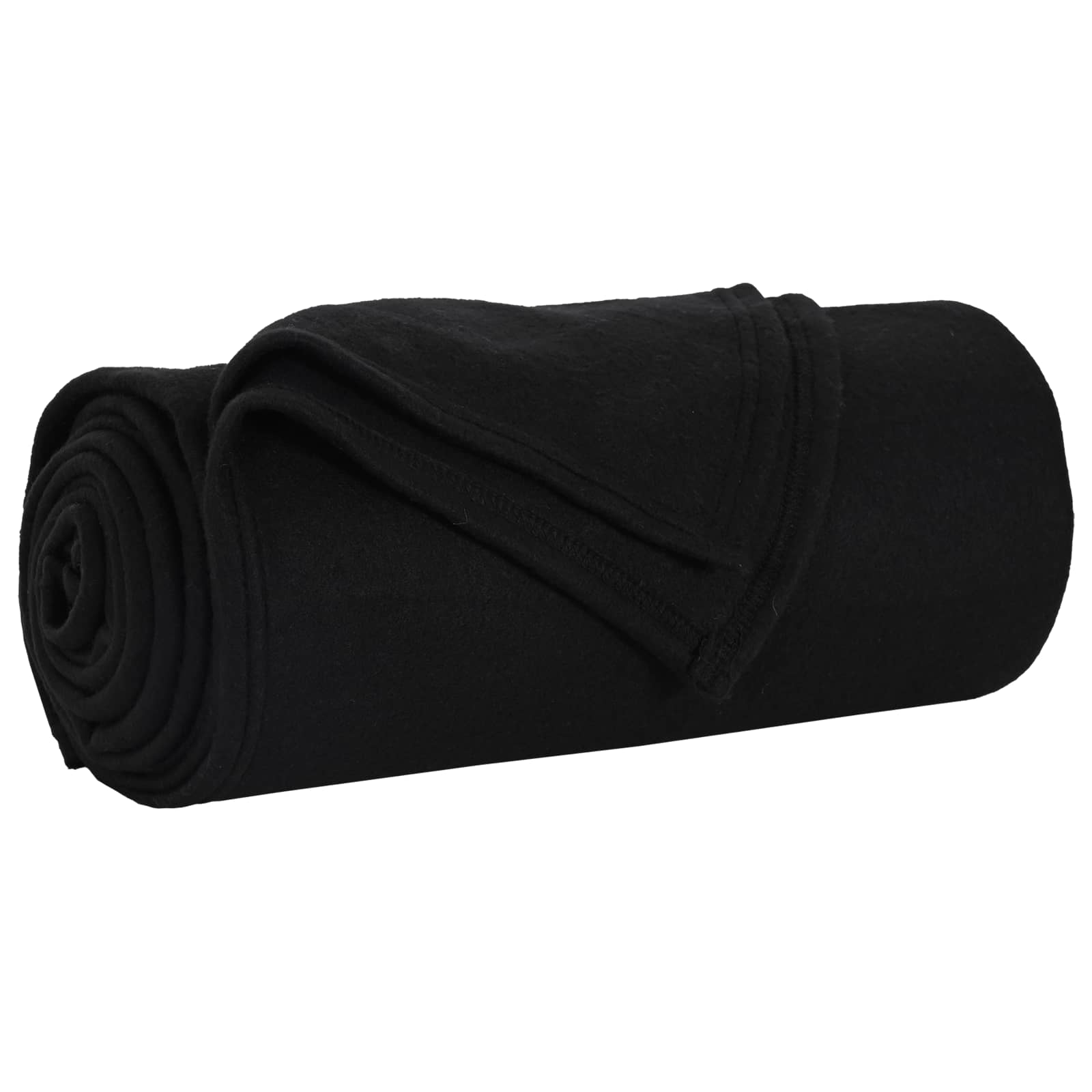 vidaXL Koce narzutowe 6 pcs Czarny 200 x 150 cm Polar