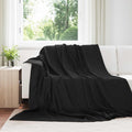 vidaXL Koce narzutowe 6 pcs Czarny 240 x 220 cm Polar