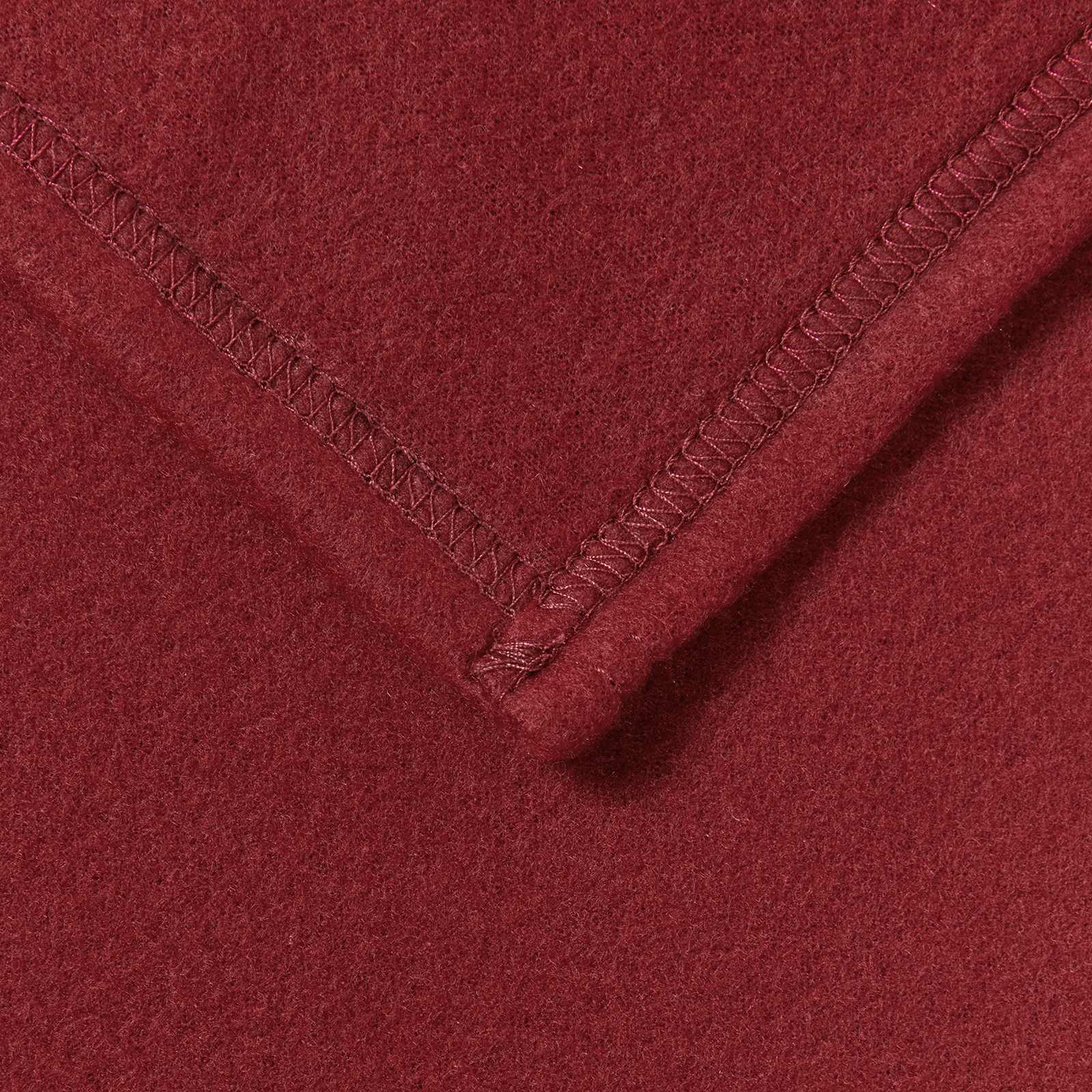 vidaXL Koce narzutowe 6 pcs Bordeaux Czerwony 170 x 130 cm Polar