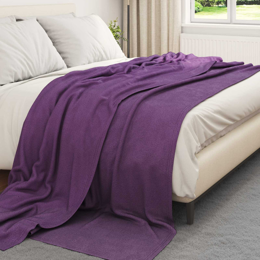 vidaXL Koce narzutowe 6 pcs Fioletowy 270 x 240 cm Polar